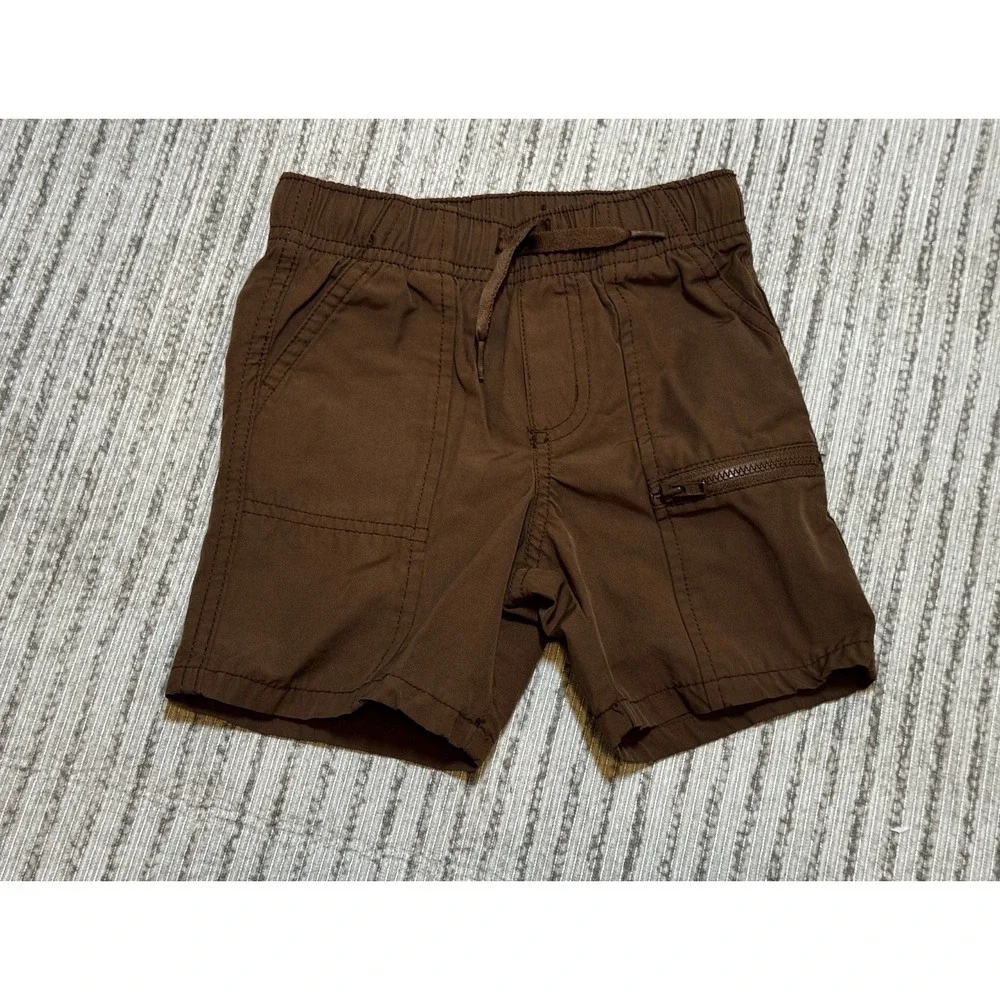 Old Navy Toddler Boys Cargo Shorts 3T‎ Brown Pull On Utility Shorts
